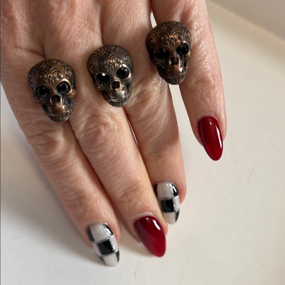 2 finger skull ring - Picture 5 of 6